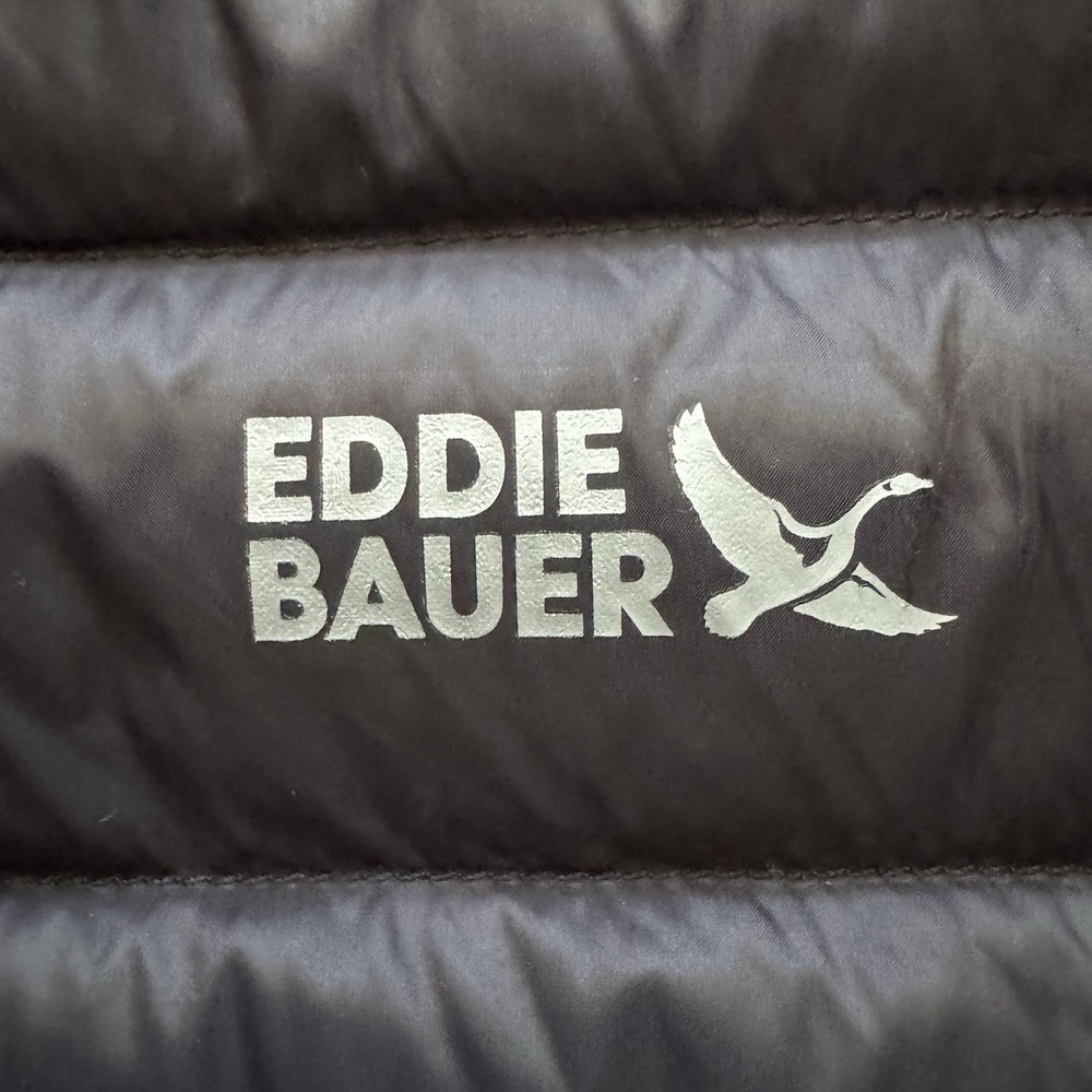 Eddie Bauer Kids CirrusLite 650 Down Puffer Jacket Black M 7/8 Packable Coat - Picture 5 of 16